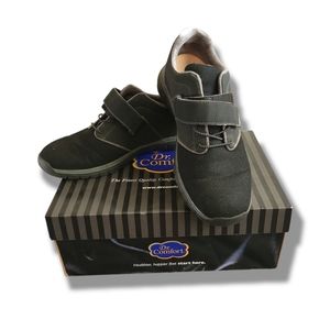 Anodyne | GUC Men's Diabetic Athletic Shoes Black/Gray Sport Jogger No.46